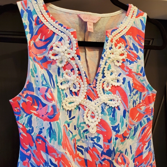 Lilly Pulitizer Lobster shift dress. - Picture 3 of 6